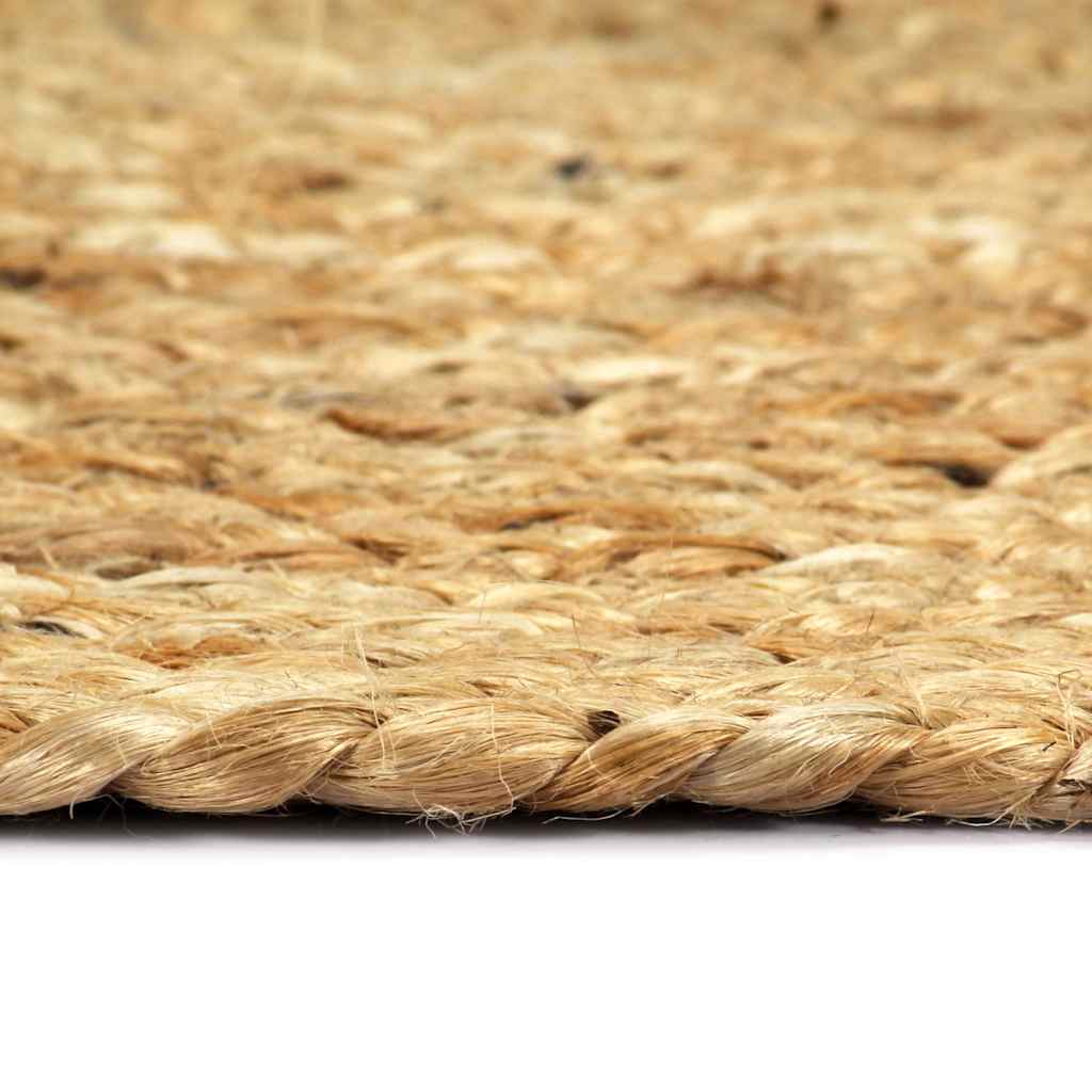 4 db sima természetes színű kerek jutaalátét 38 cm 4