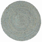 6 db sima olívazöld kerek jutaalátét 38 cm 2