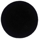 6 db sima fekete kerek pamutalátét 38 cm 2