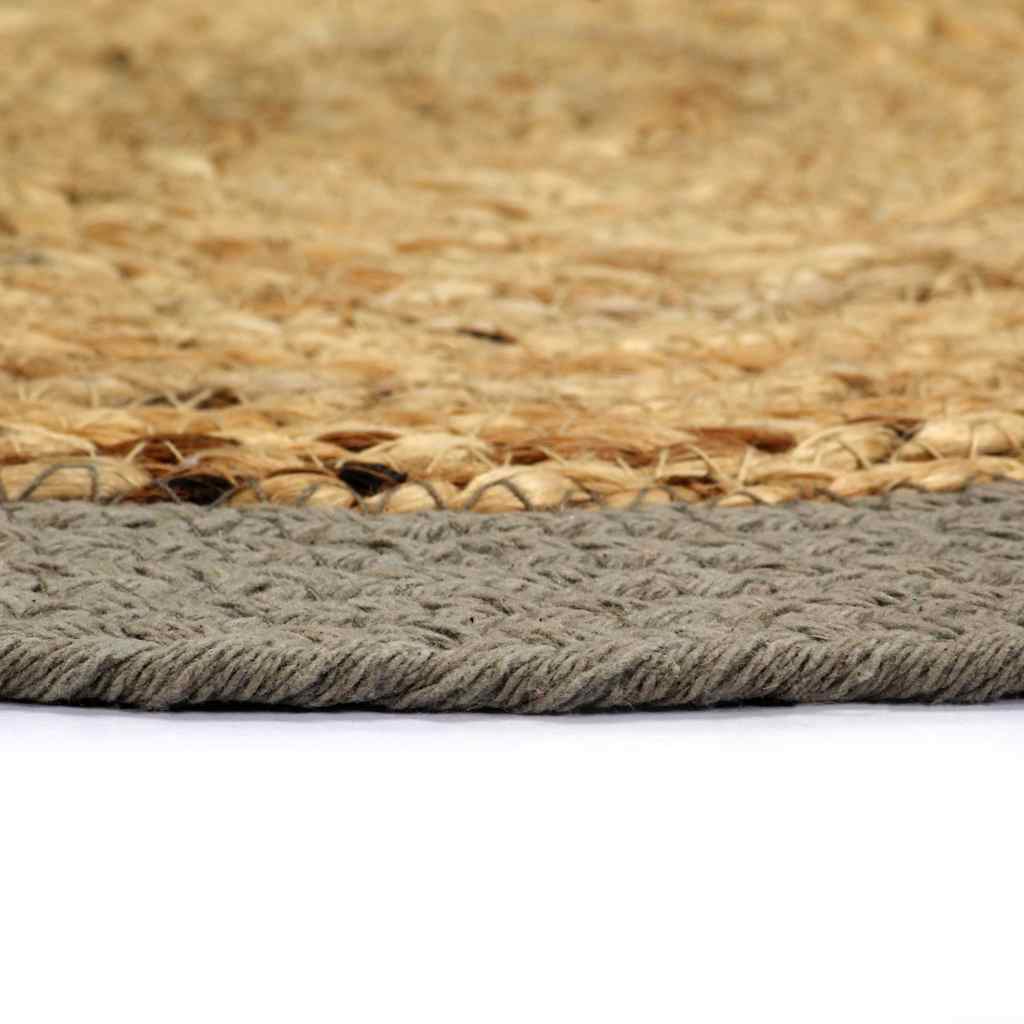 4 db természetes és szürke juta-pamut alátét 38 cm 3