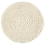 Kézzel készült makramé pamut puff 45 x 30 cm 2