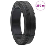 Antracitszürke acél kerítésösszekötő drót 250 m 2,3/3,8 mm 7