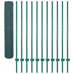 Zöld acél drótkerítés tartóoszlopokkal 25 x 1,5 m 3