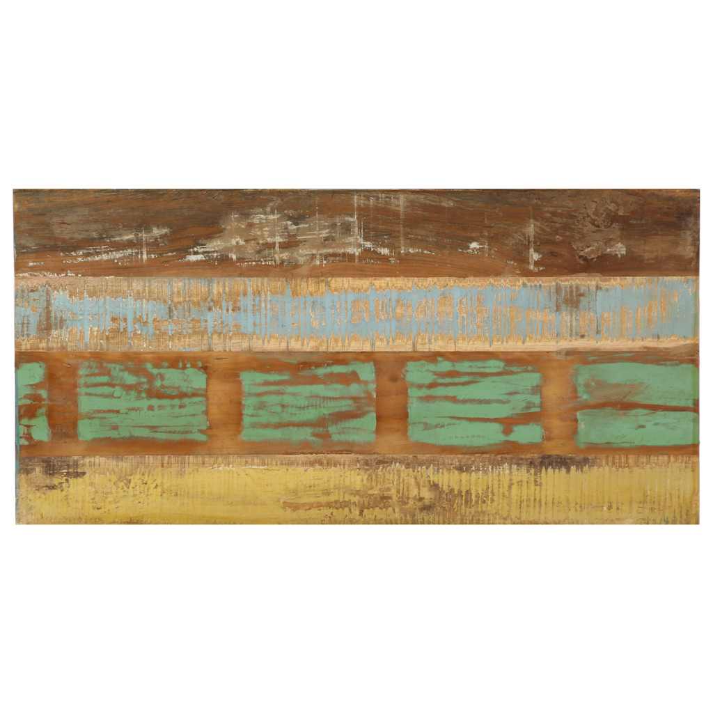 Tömör újrahasznosított fa étkezőasztal 120 x 60 x 76 cm 5