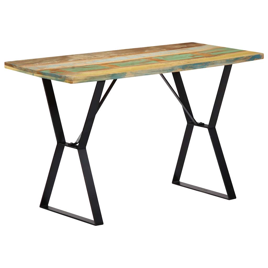 Tömör újrahasznosított fa étkezőasztal 120 x 60 x 76 cm 9