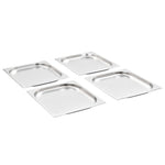 8 db rozsdamentes acél Gasztronorm edény GN 1/2 20 mm 2