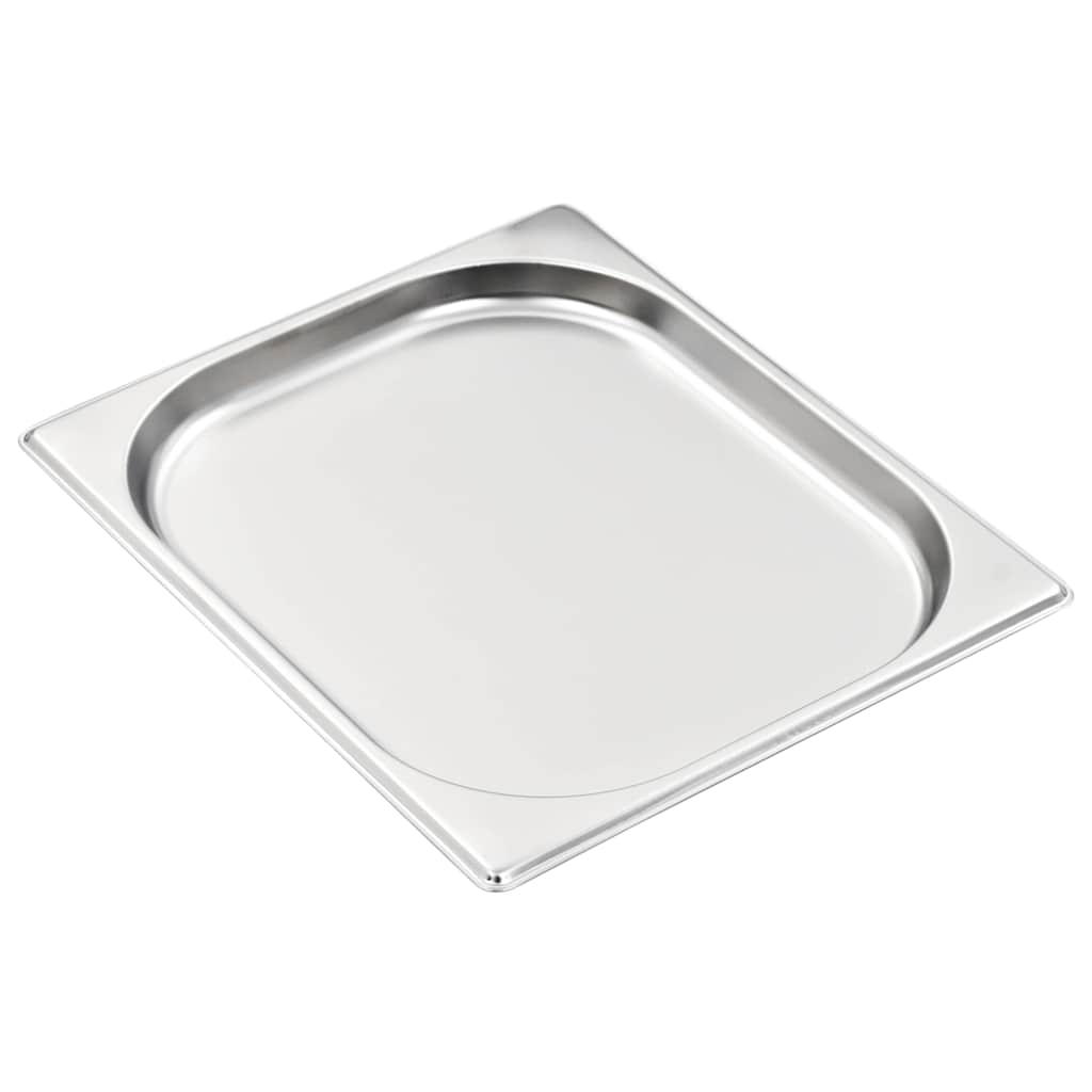 8 db rozsdamentes acél Gasztronorm edény GN 1/2 20 mm 4