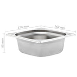 12 db rozsdamentes acél Gasztronorm edény GN 1/6 65 mm 8