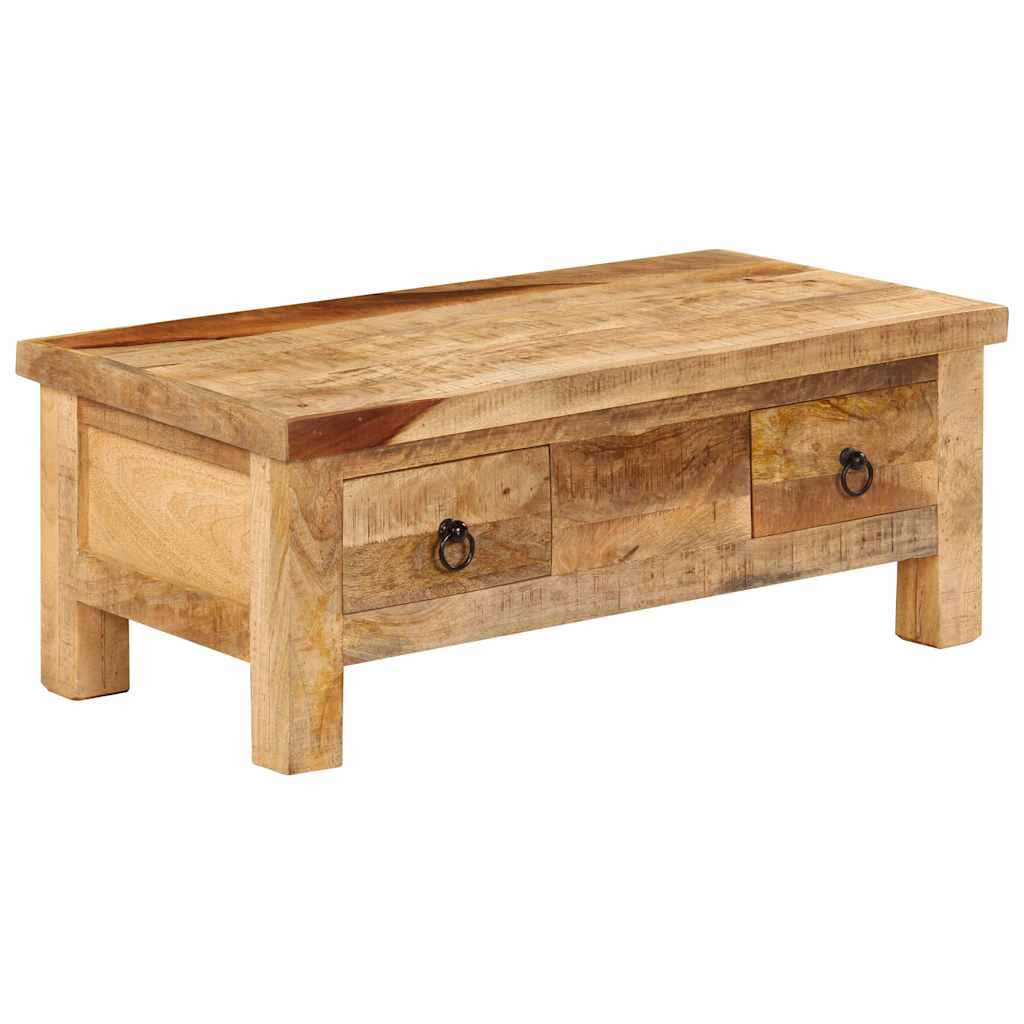 Tömör mangófa dohányzóasztal 90 x 45 x 35 cm 13