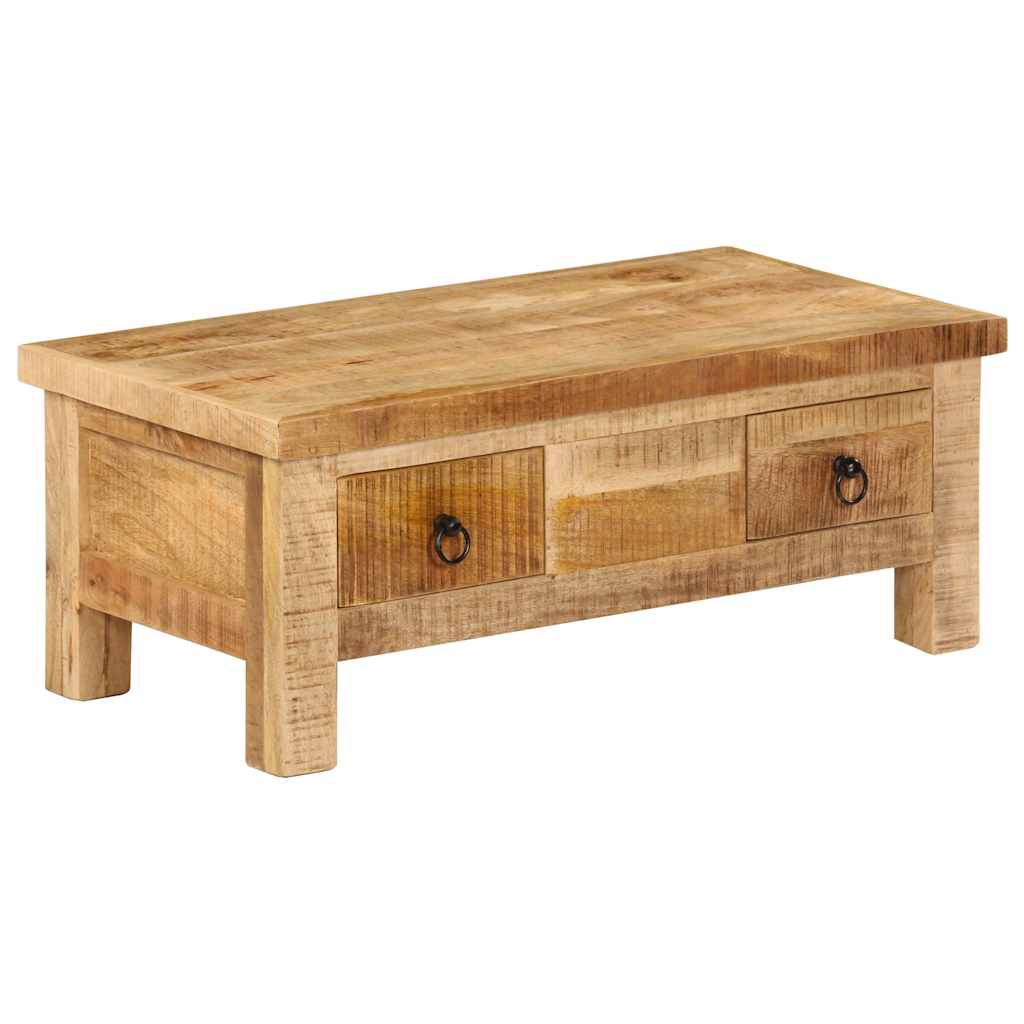 Tömör mangófa dohányzóasztal 90 x 45 x 35 cm 10