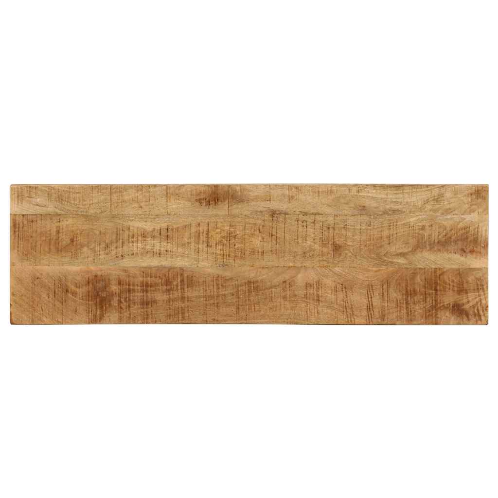 Tömör mangófa és acél120 x 35 x 76 cm 4