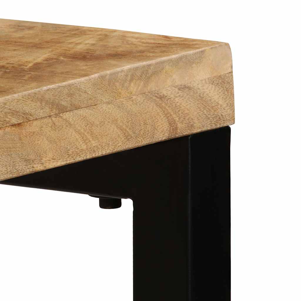 Tömör mangófa és acél120 x 35 x 76 cm 7