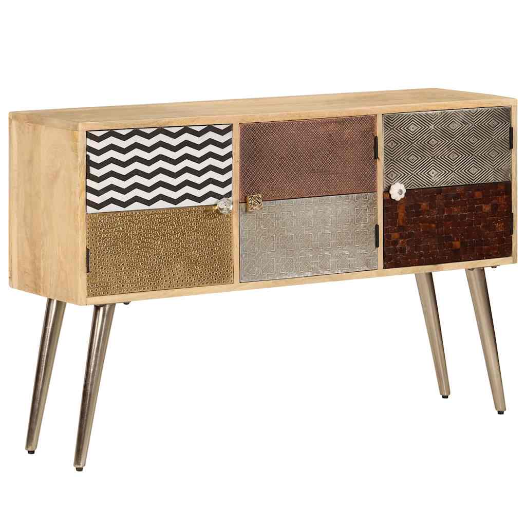 Tömör mangófa tálalószekrény 120 x 30 x 75 cm 13