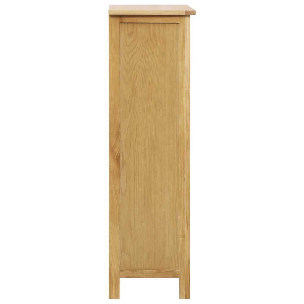 Tömör tölgyfa cipősszekrény 76 x 37 x 105 cm 3