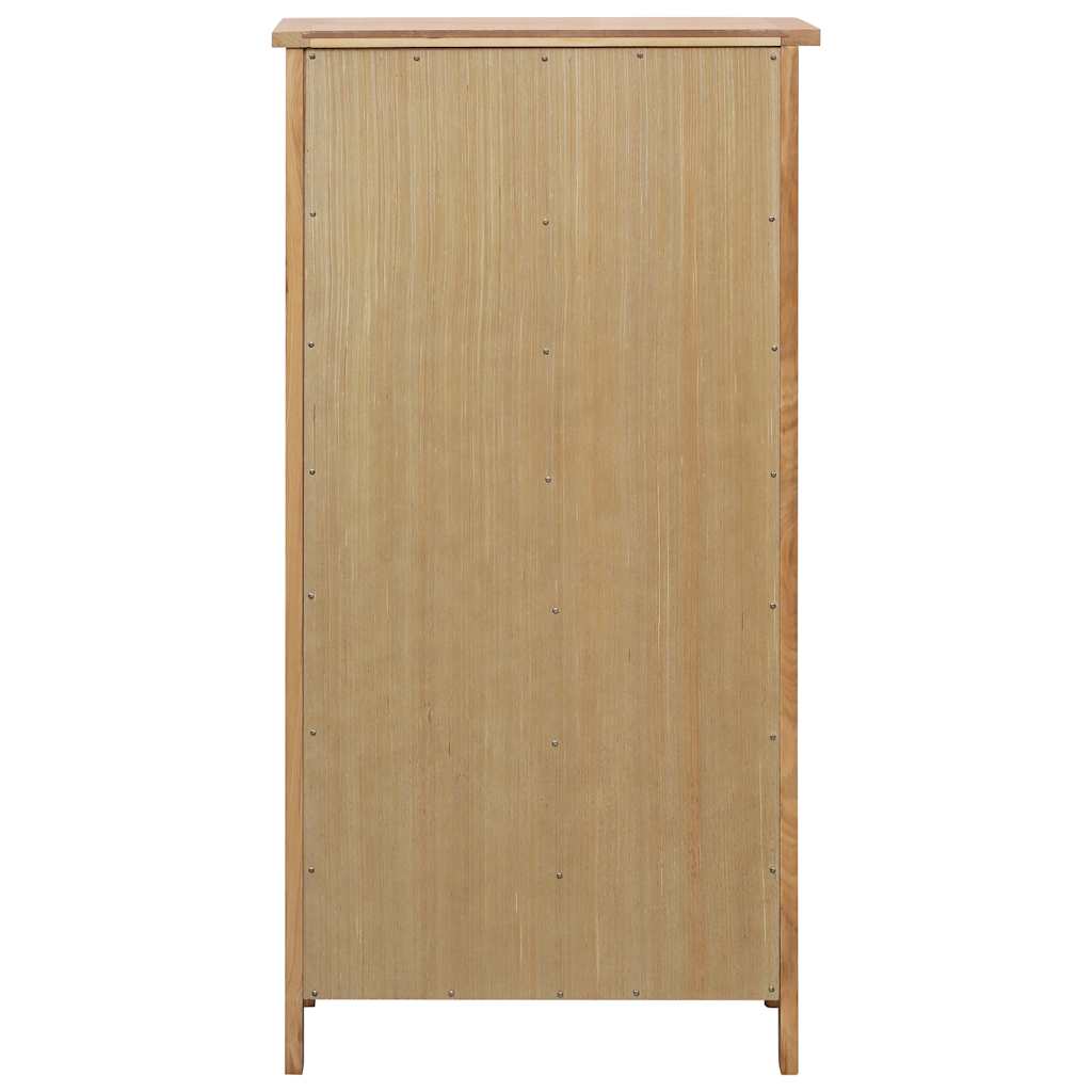 Tömör tölgyfa cipősszekrény 76 x 37 x 105 cm 4