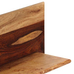 2 db tömör akácfából fali polc 118x26x20 cm 4