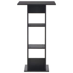 280206 vidaXL Bar Table Black 60x60x110 cm 2