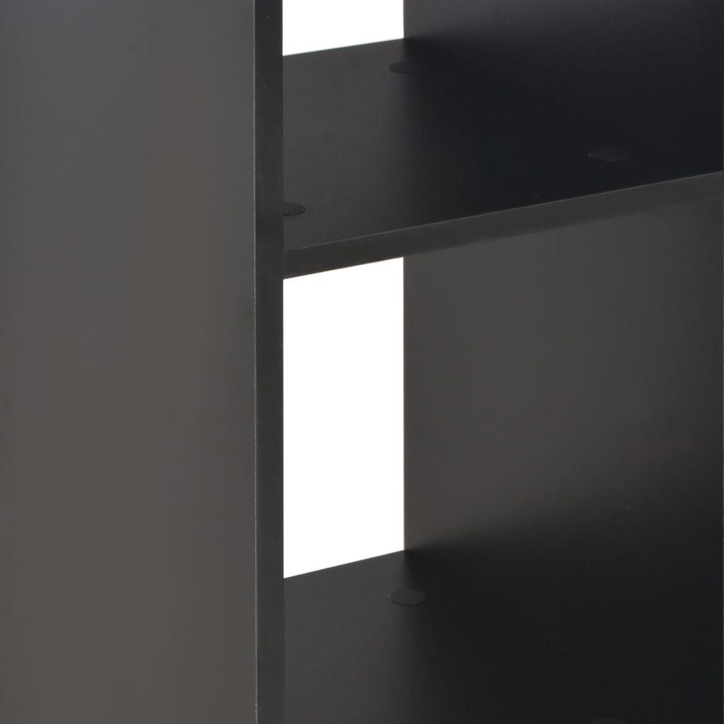 280206 vidaXL Bar Table Black 60x60x110 cm 5