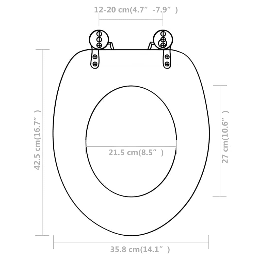 2 db fehér MDF WC ülőke 9