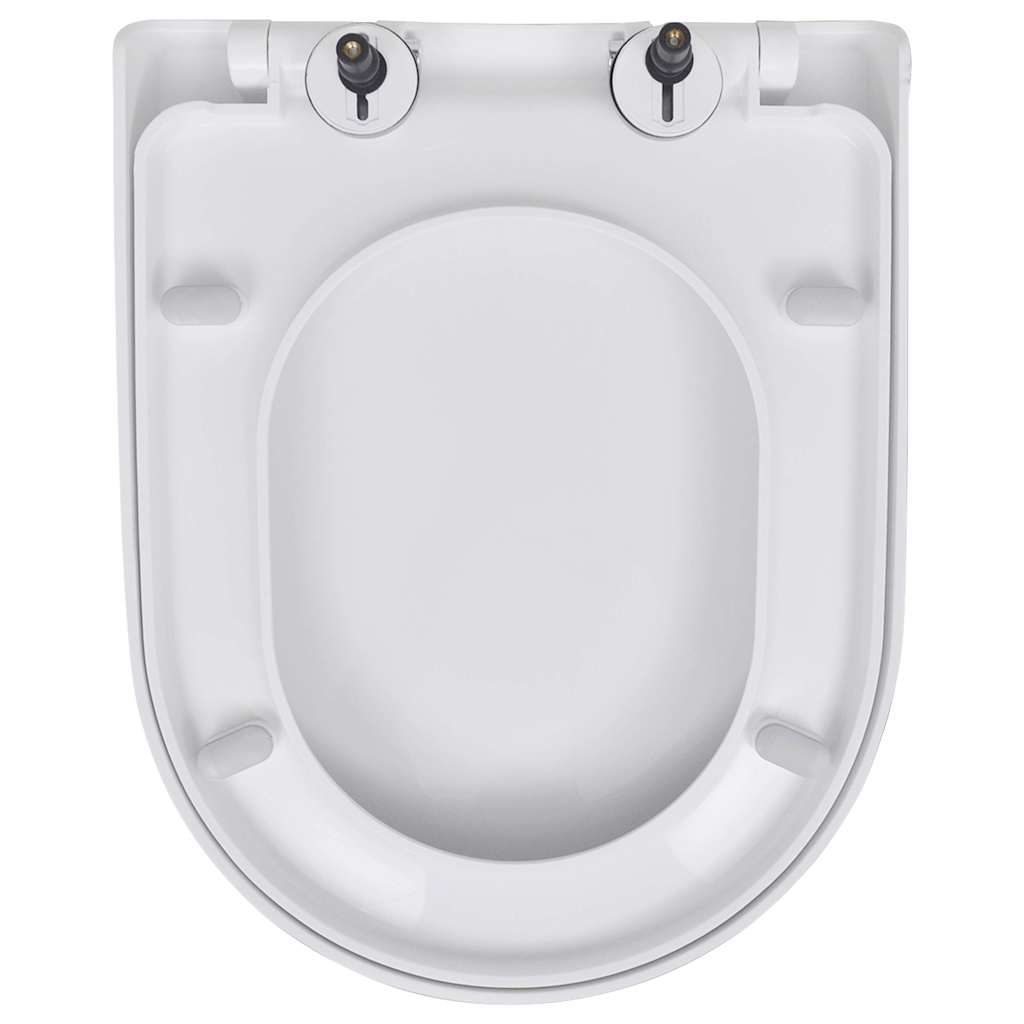 2 db fehér műanyag WC ülőke lassan csukódó fedéllel 5