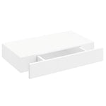 2 db fehér lebegő fali polc fiókkal 48 cm 4