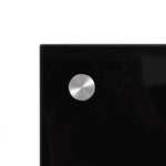 Fekete edzett üveg konyhai falburkoló 80 x 40 cm 8