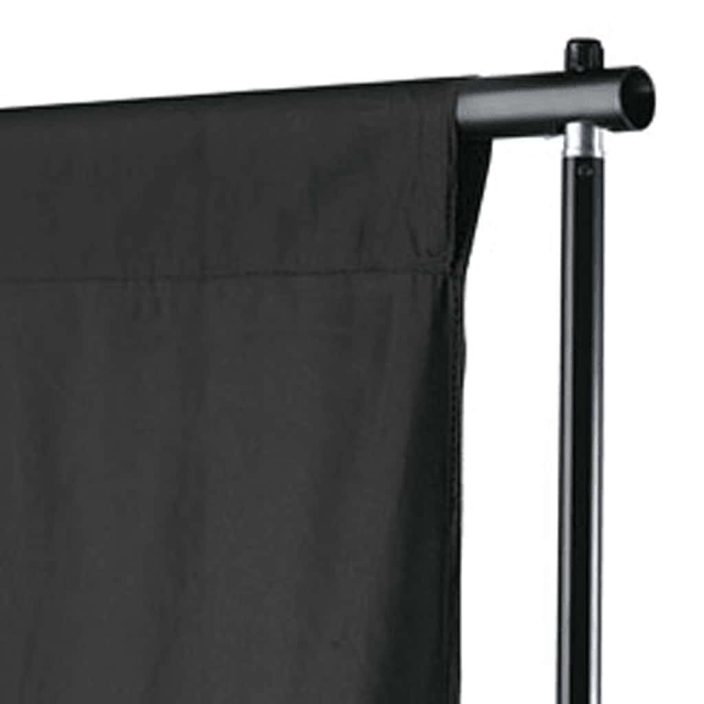 Fekete pamut háttér állvány nélkül 500 x 300 cm 3