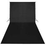 Fekete pamut háttér állvány nélkül 600 x 300 cm 2