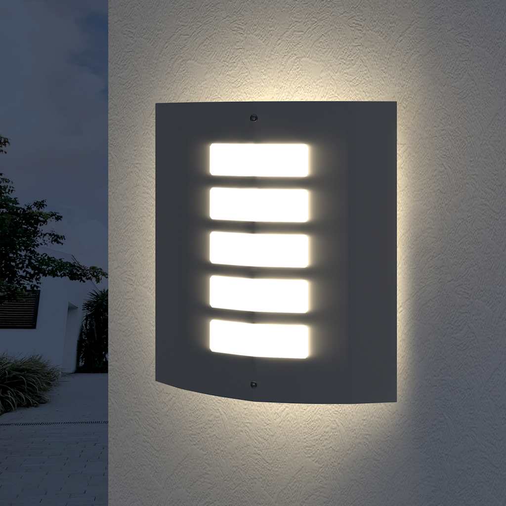 2 Rozsdamentes Acél Vízálló Fali Lámpatestek 60W 6