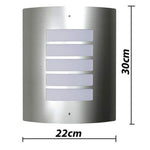 2 Rozsdamentes Acél Vízálló Fali Lámpatestek 60W 8