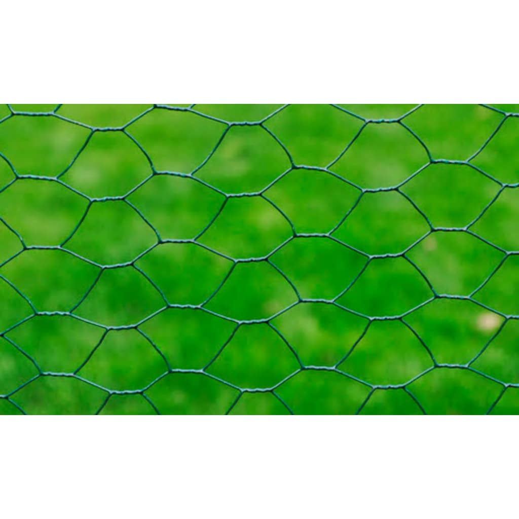 Sötétzöld acél drótháló hatszögletű szemekkel 1 x 25 m 4