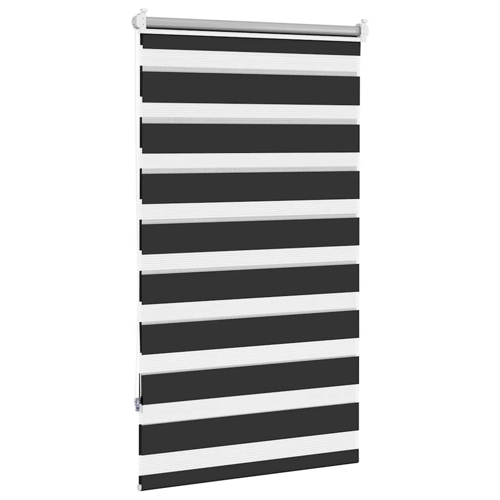 Fekete zebra roló 70,9 x 120 cm szövet szélesség 66,7 cm 4