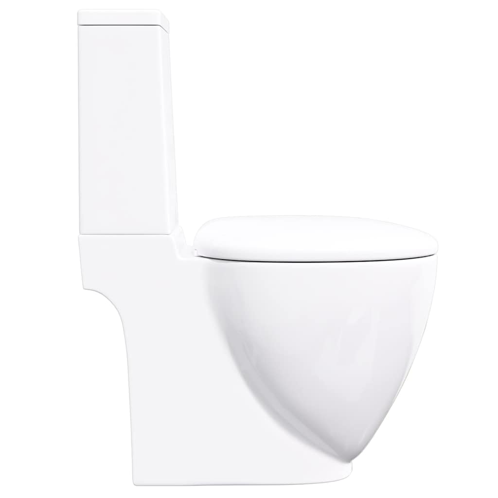 Fehér kerámia WC öblítőrendszerrel 5