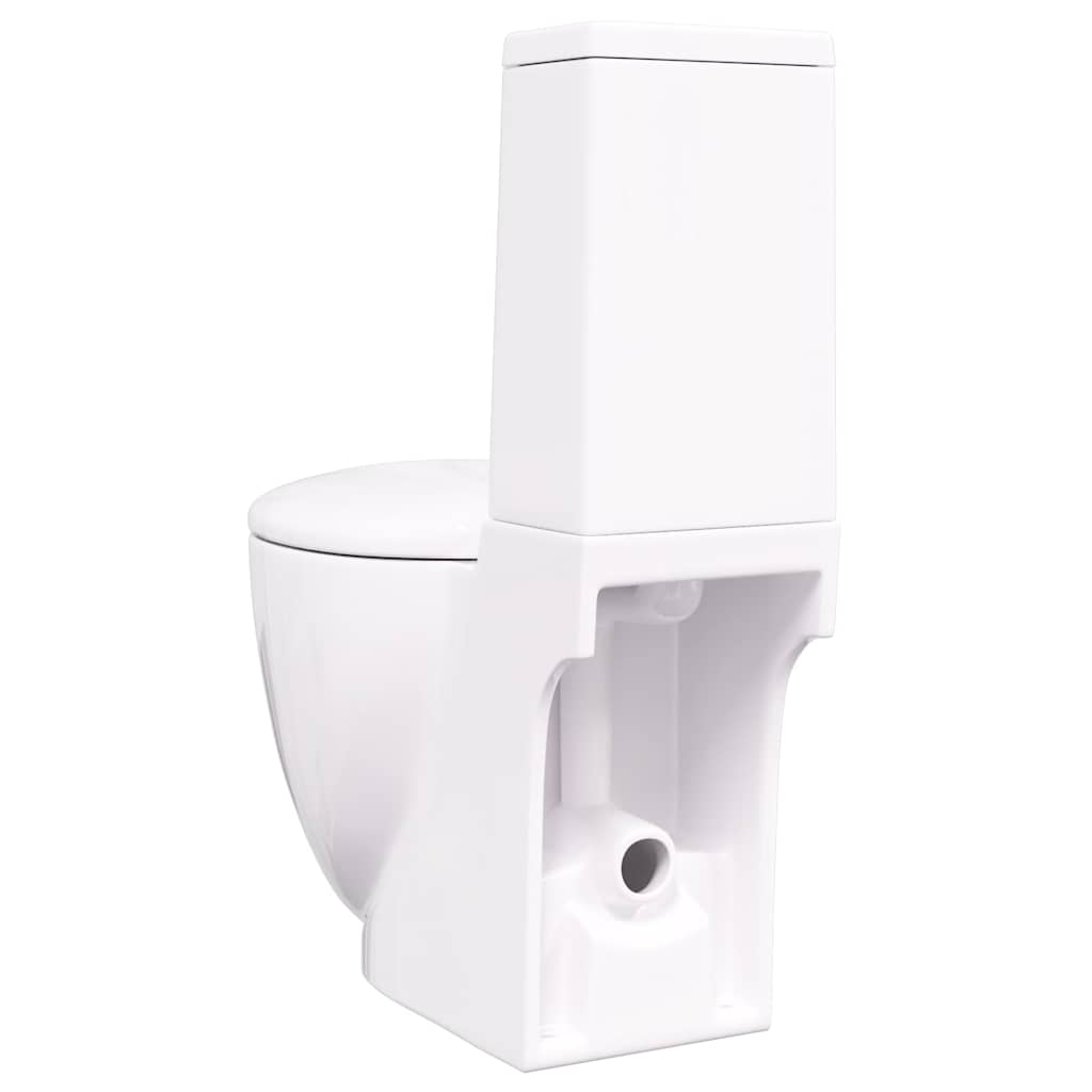 Fehér kerámia WC öblítőrendszerrel 6