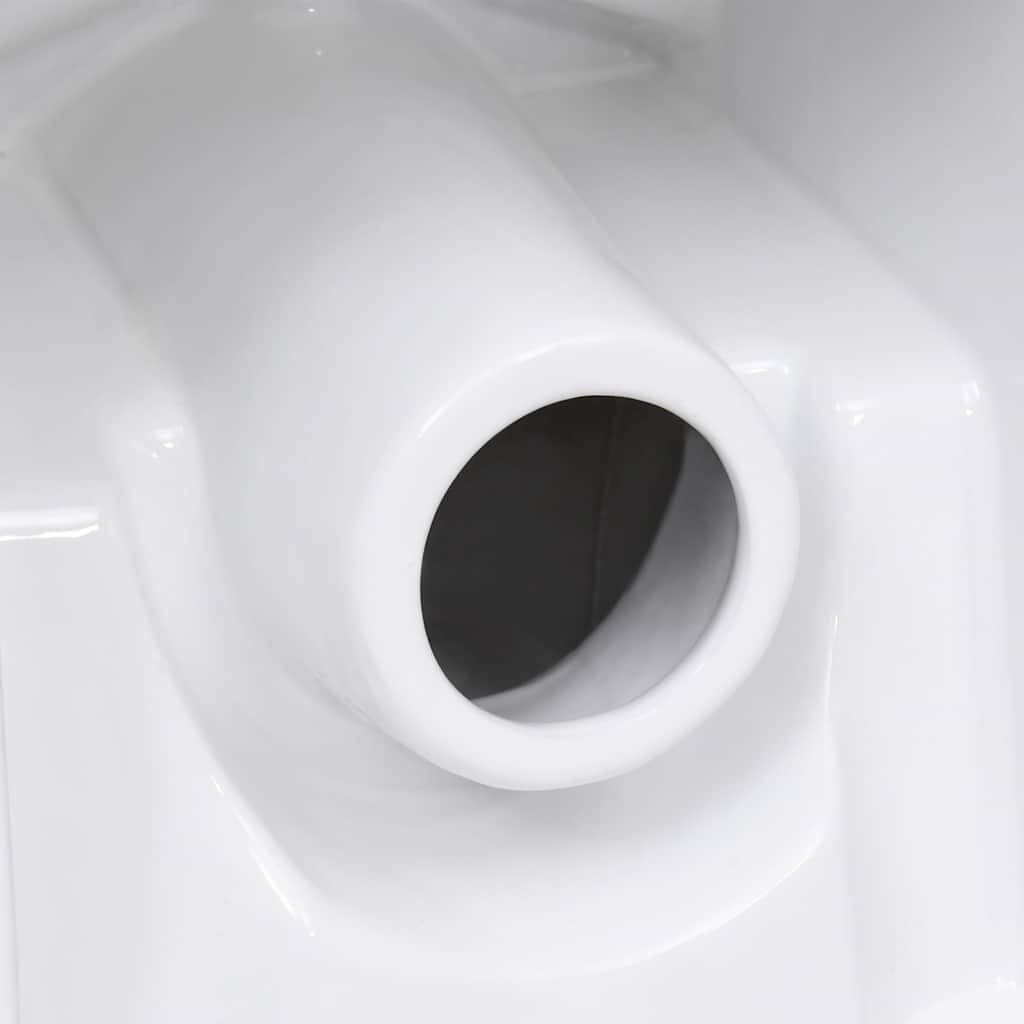 Fehér kerámia WC öblítőrendszerrel 9