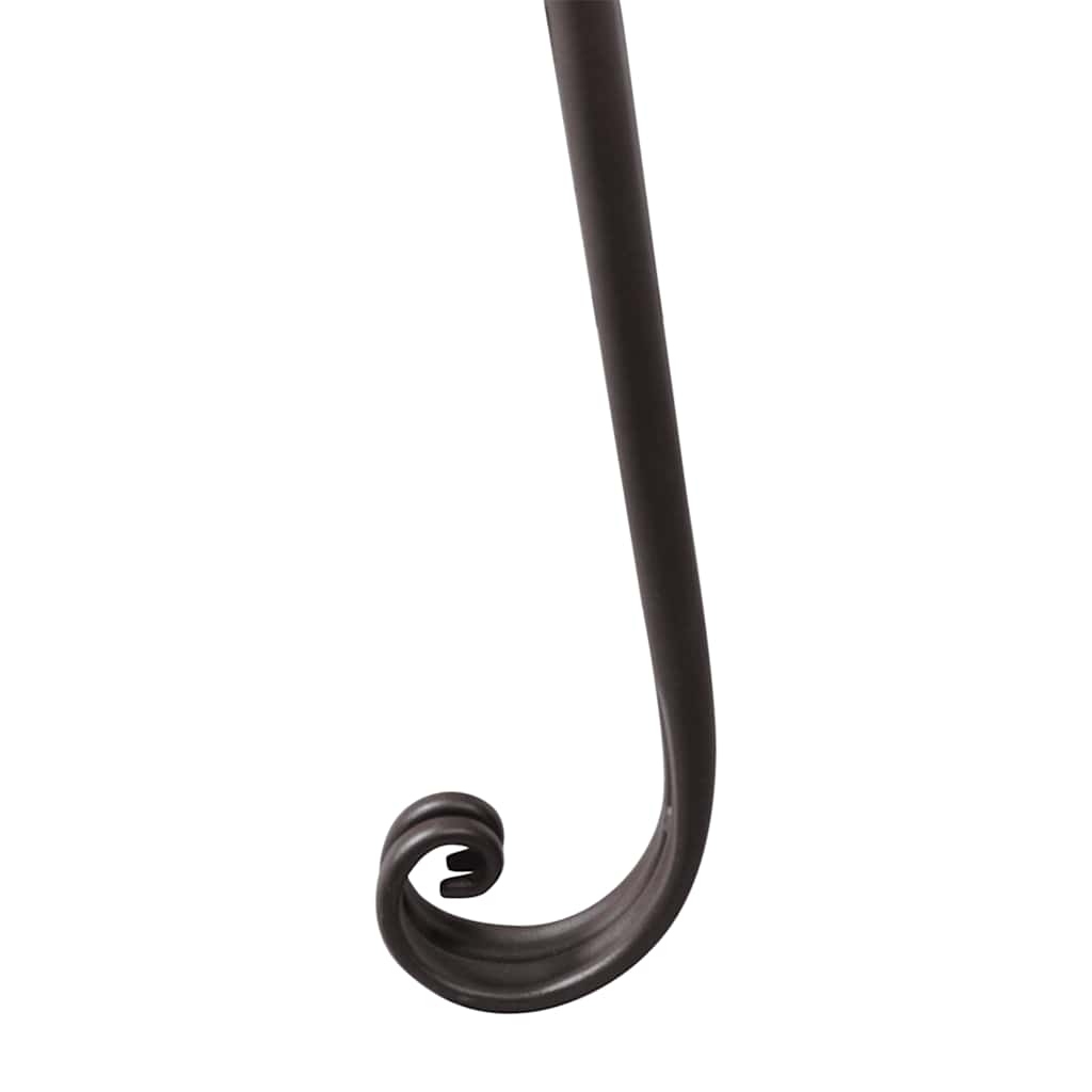 Barna antik acél kerti pad 128 cm 3