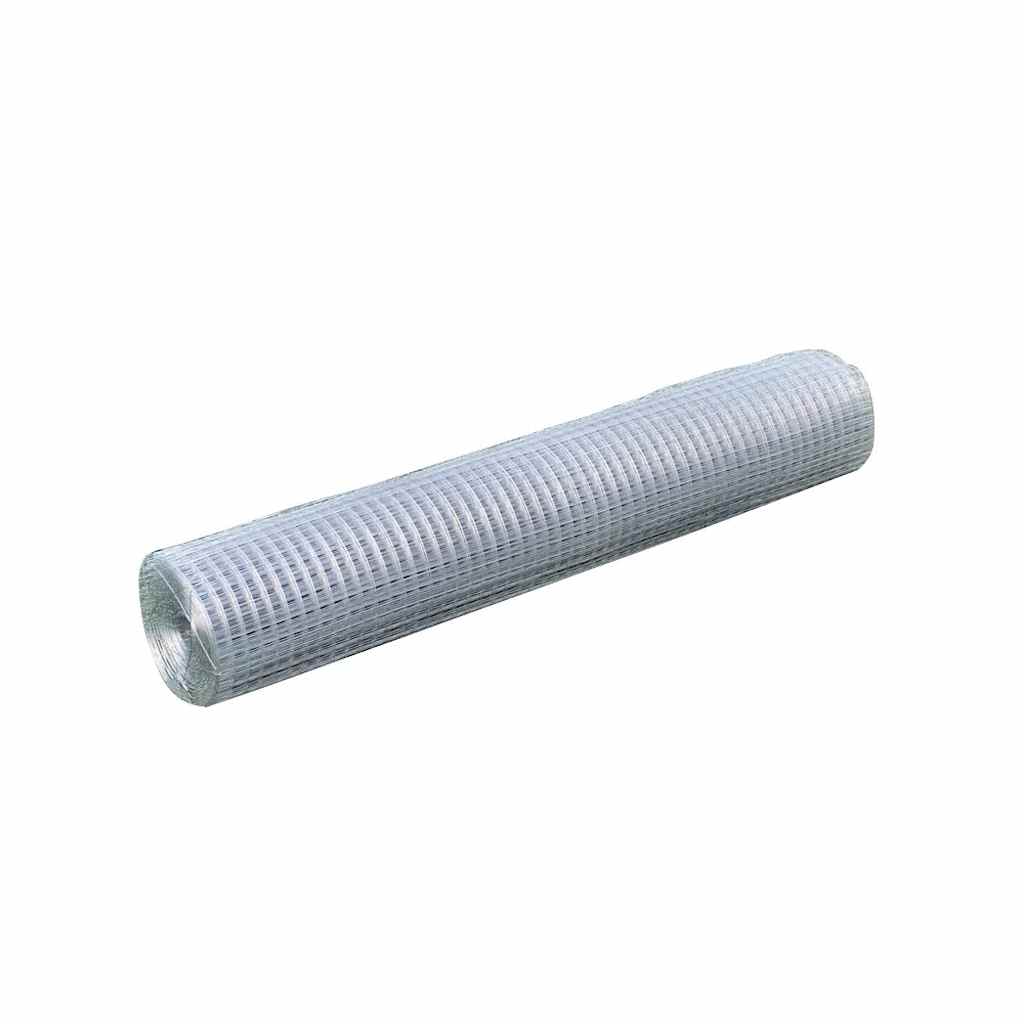 Ezüst horganyzott acél csirkeháló drótkerítés 25 x 1 m 2