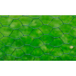 Zöld PVC-bevonatú acél csirkeháló drótkerítés 25 x 1 m 3