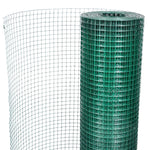 Zöld horganyzott csirkeháló drótkerítés PVC bevonattal 25 x 1 m 4