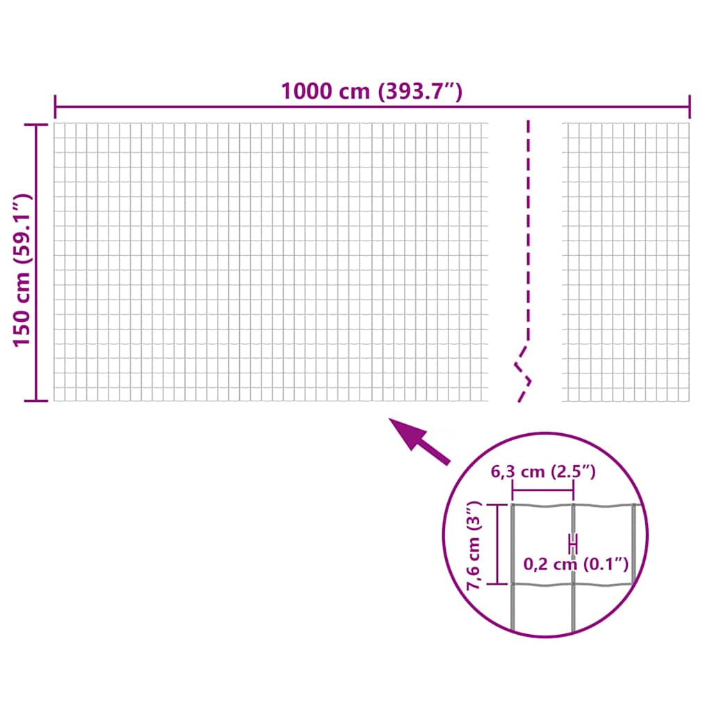 Euro Fence zöld acélkerítés 10 x 1,5 m 5