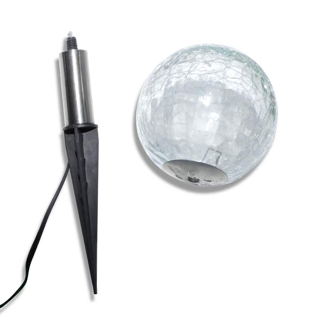 3 db LED kerti gömblámpa cövekkel és napelemmel 6