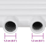 Fürdőszobai egyenes törölközőradiátor központi fűtéssel 500 x 764 mm 7