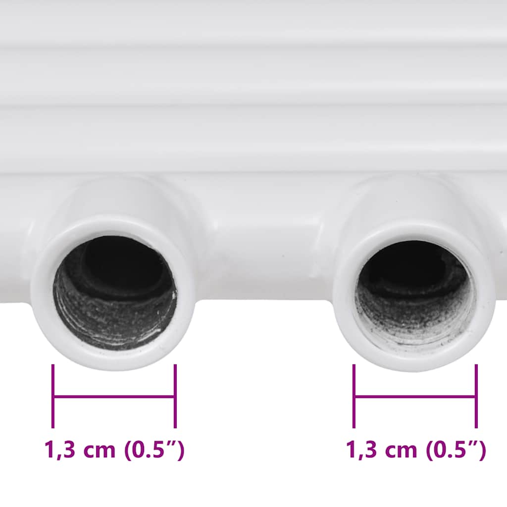Fürdőszobai egyenes törölközőradiátor központi fűtéssel 500 x 764 mm 7