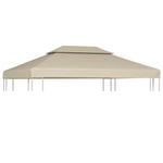 Bézs csere pavilon ponyvatető 310 g / m² 3 x 4 m