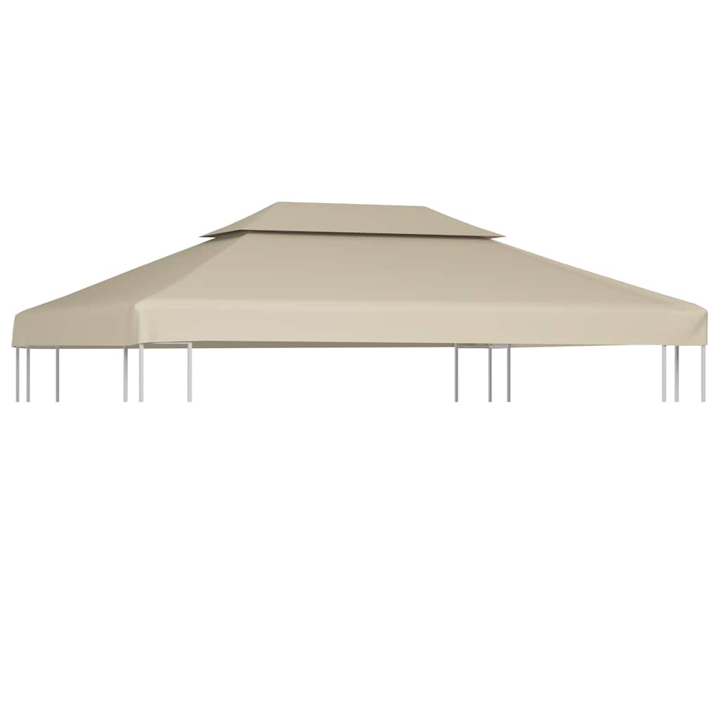 Bézs csere pavilon ponyvatető 310 g / m² 3 x 4 m