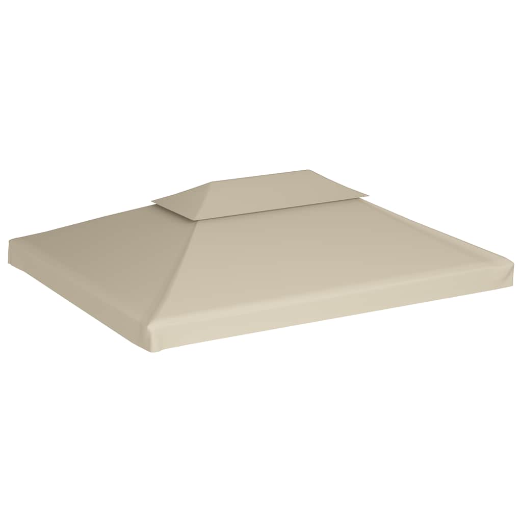 Bézs csere pavilon ponyvatető 310 g / m² 3 x 4 m 2