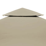 Bézs csere pavilon ponyvatető 310 g / m² 3 x 4 m 3