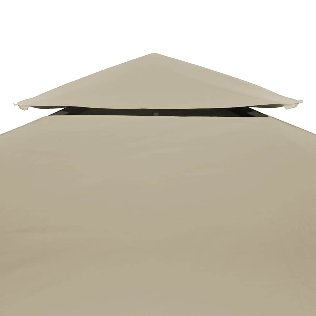 Bézs csere pavilon ponyvatető 310 g / m² 3 x 4 m 3