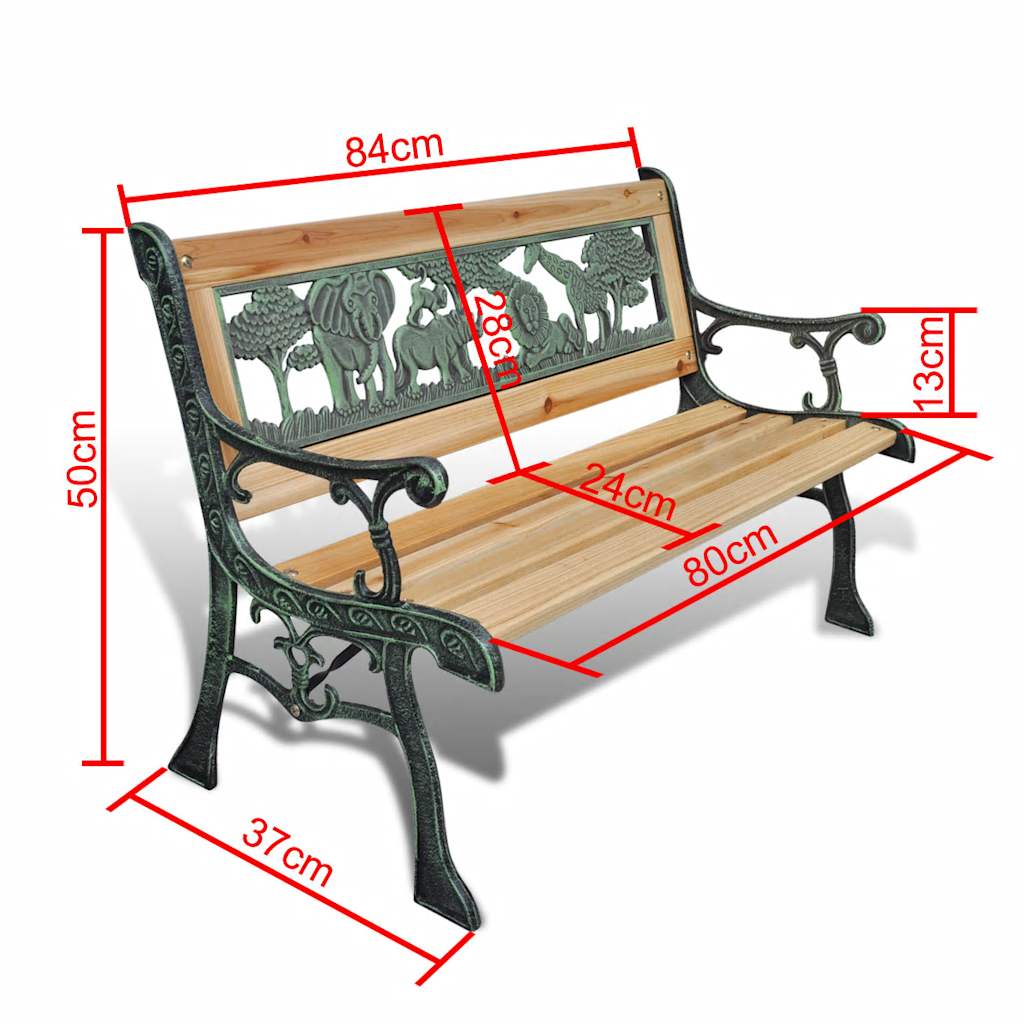Fa kerti pad gyermekeknek 84 cm 5