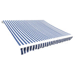 Kék és fehér poliészter pótszövet napellenzőhöz 600 x 300 cm
